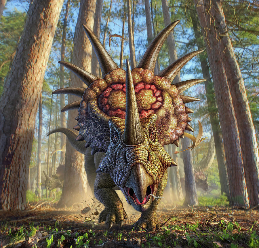 Dinosaur Digital Art - StyraconRoll by Jerry LoFaro