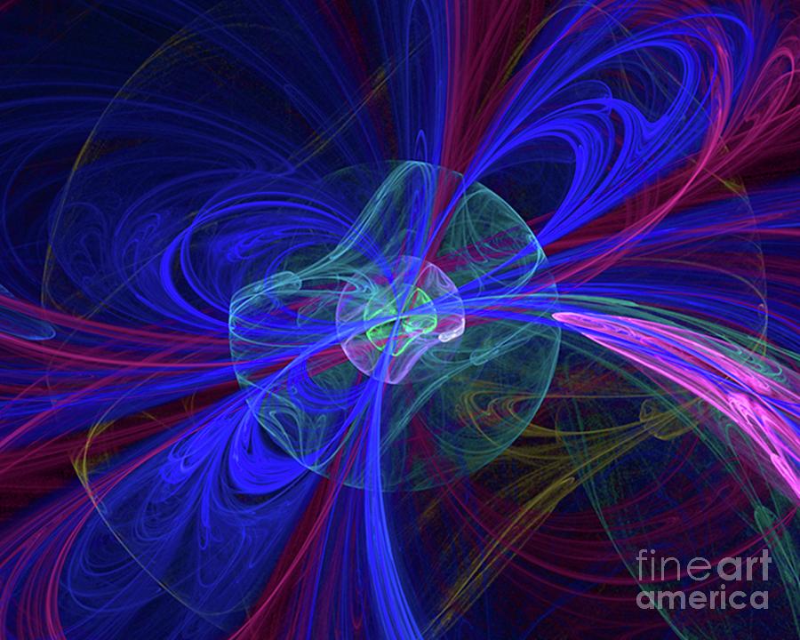 Abstract Digital Art - Subatomic Color by Esoterica Art Agency