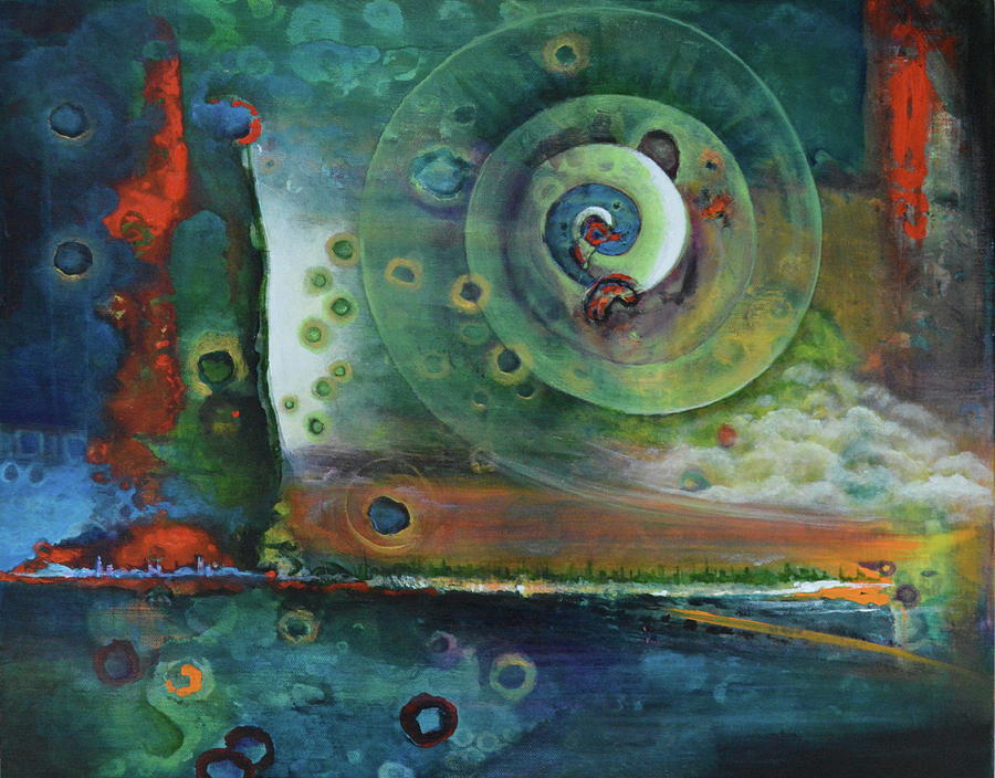 Subconscious Landscape Painting by Blima Efraim