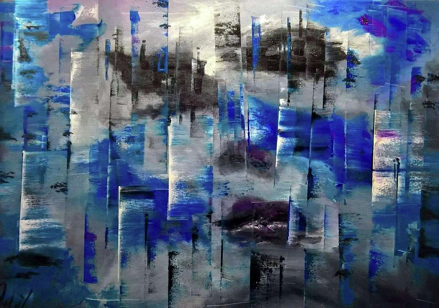 Abstract Painting - Subconscious reflections 03 by Maka Kvartskhava