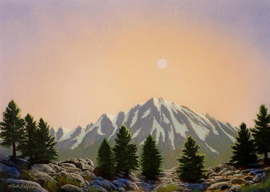 Sunset Painting - Sublime Sierra Light by Frank Wilson