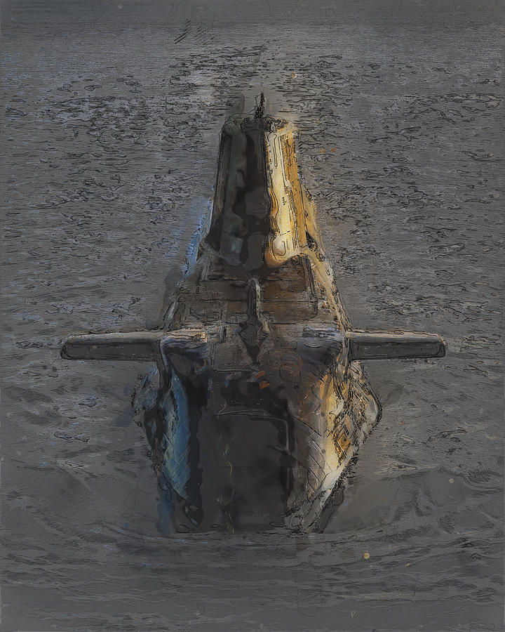 Submarine Abstract Digital Art by Roy Pedersen