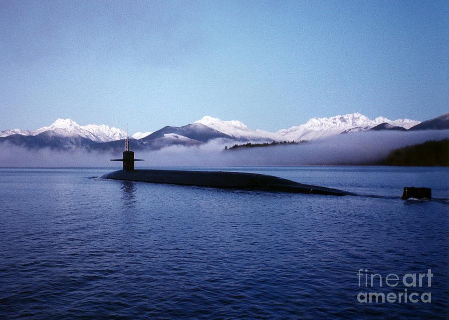 Submarine-us-navy-uss-kentucky Painting by Celestial Images