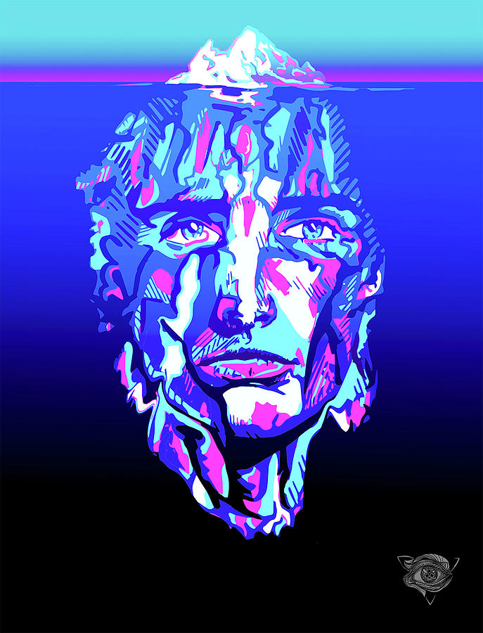 Iceberg Digital Art - Submerged Subconscious  by Liam Reading