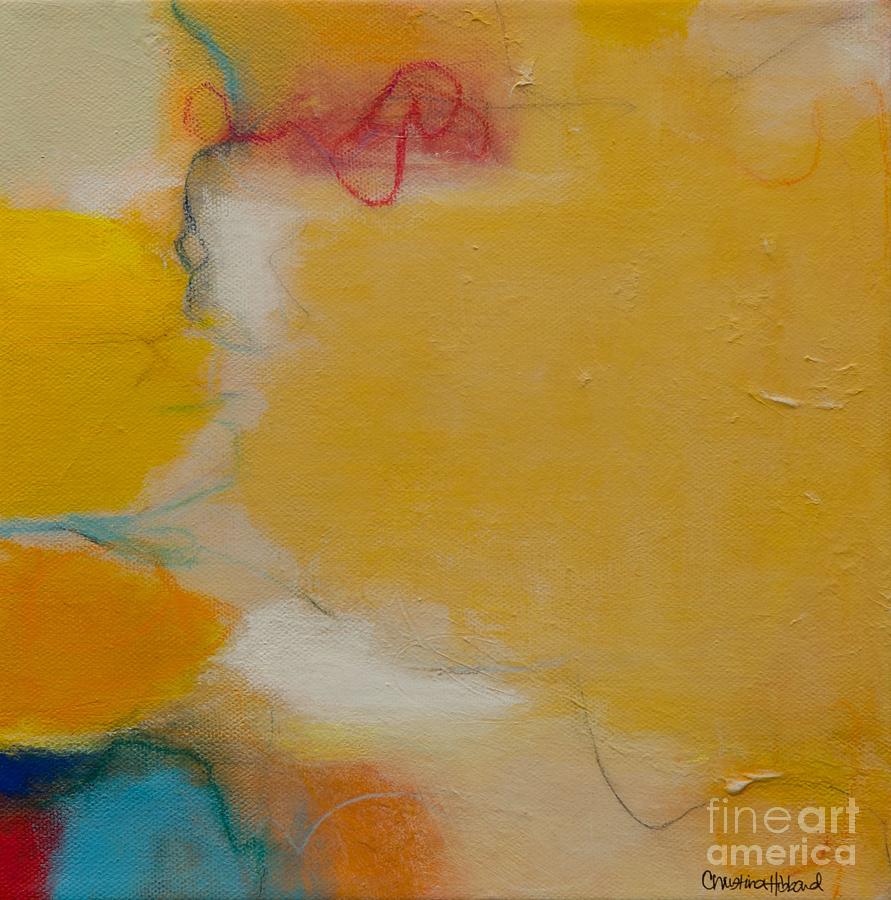 Yellow Painting - Subtle Moves by Christina Hibbard