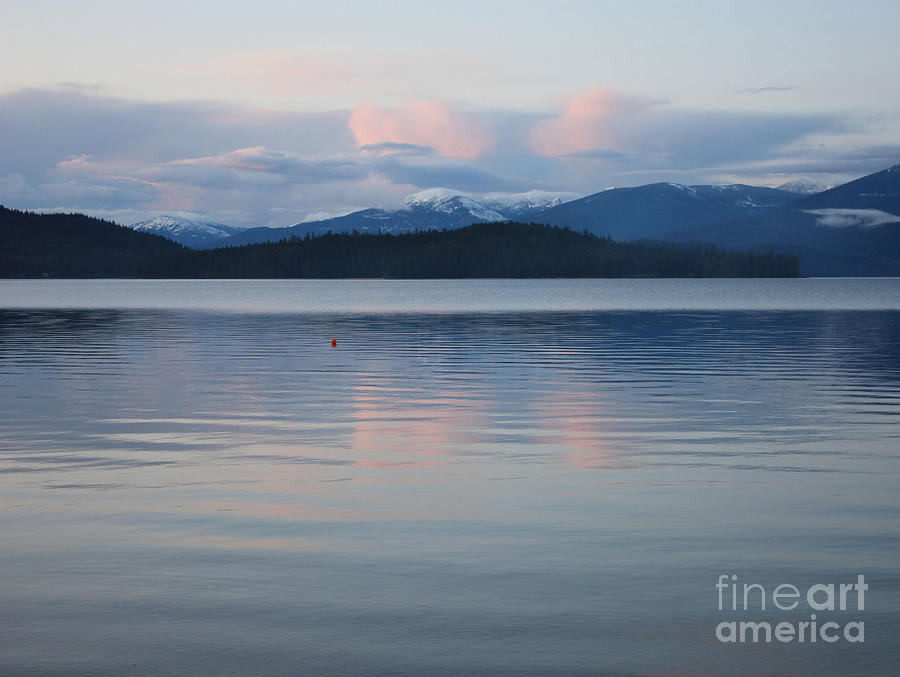Subtle Sunset on Priest Lake Photograph by Carol Groenen