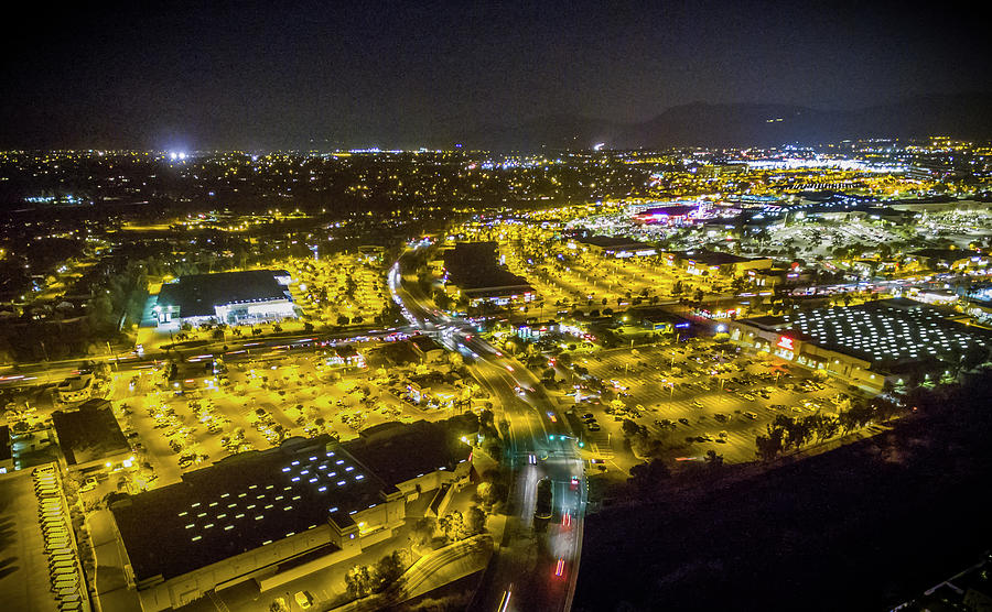 Suburbia at Night Temecula California Photograph by Adam Rainoff