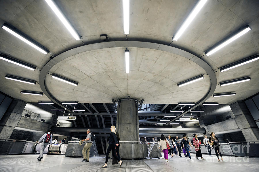 London Photograph - Subway Circle Crossing by Svetlana Sewell