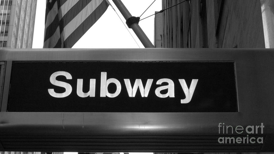 New York City Photograph - Subway by Debbi Granruth