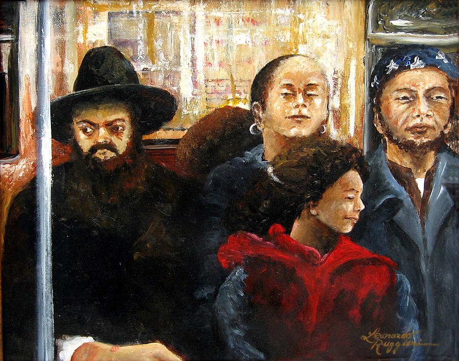 Subway Diversity Painting by Leonardo Ruggieri