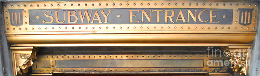 New Photograph - Subway Entrance by Jost Houk New Photograph - Subway Entrance by Jost Houk