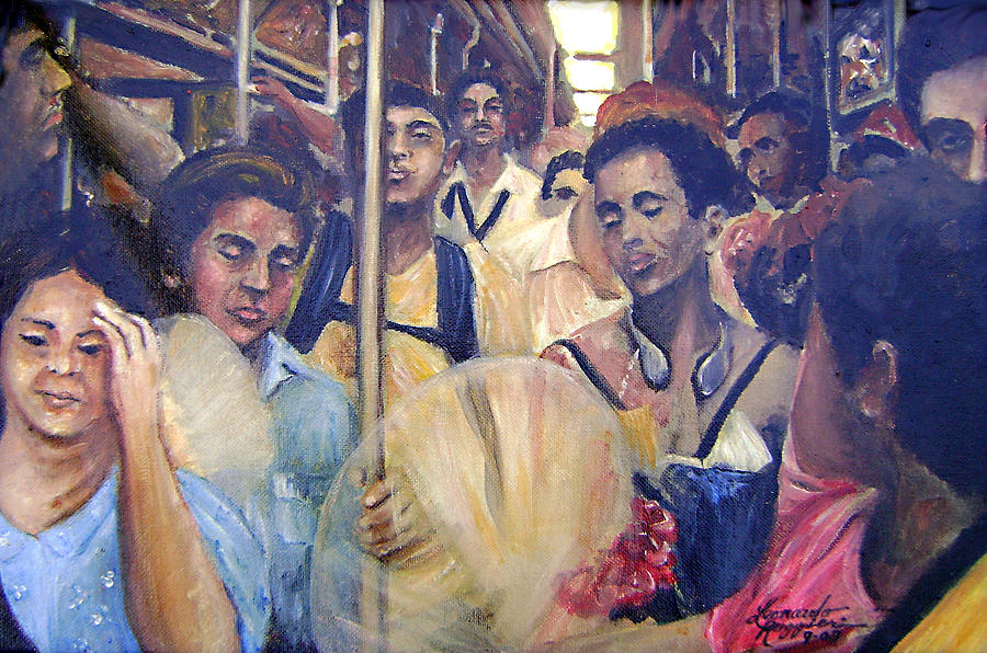 Subway Heat Painting by Leonardo Ruggieri