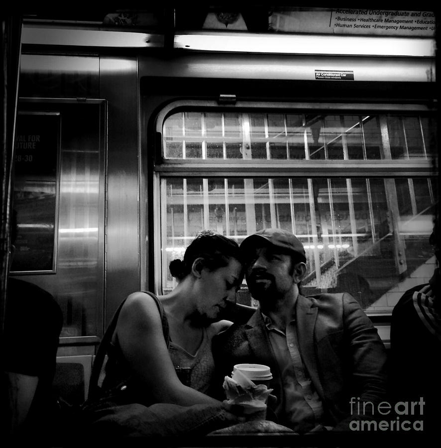 Subway Love Photograph by Miriam Danar