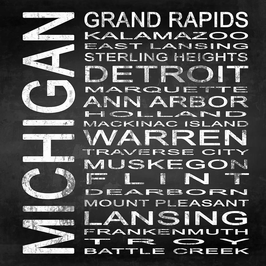 Subway Sign Digital Art - Subway Michigan State Square by Melissa Smith Subway Sign Digital Art - Subway Michigan State Square by Melissa Smith