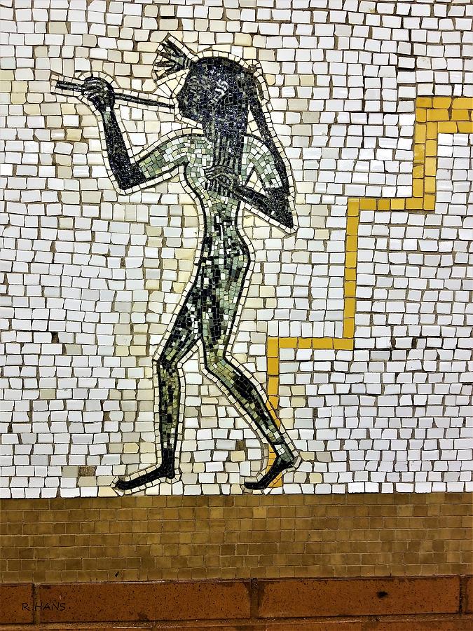 Subway Mosaic Egypian Right Photograph by Rob Hans