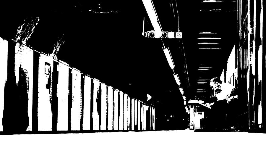 Subway Noir Photograph by Valentino Visentini
