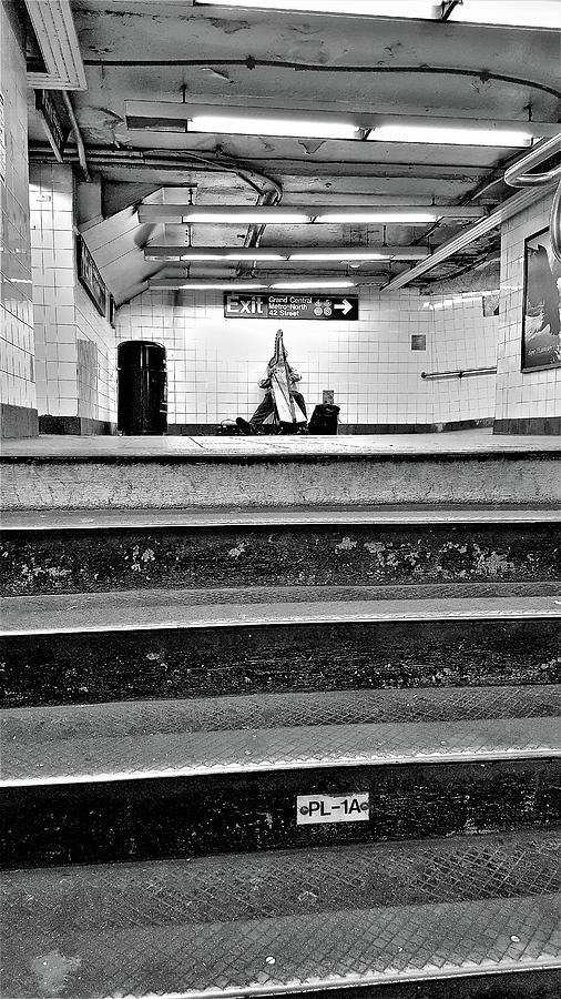 Subway Scenes 1 B W  Photograph by Rob Hans