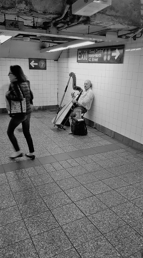 Subway Scenes B W  Photograph by Rob Hans