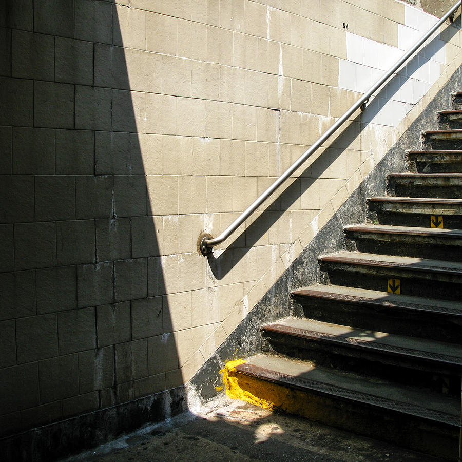Subway Stairs Photograph by Frank Winters