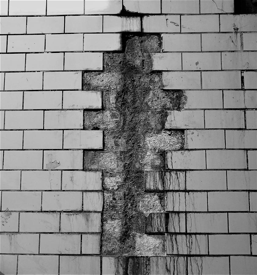Subway Tile B W Photograph by Rob Hans