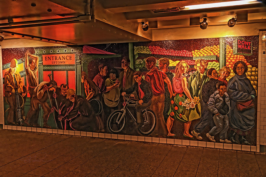 SubwayTileworkNYC1 Photograph by S Paul Sahm