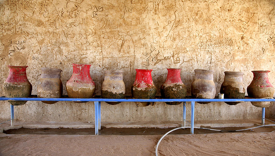 Sudan water jars Photograph by Marcus Best