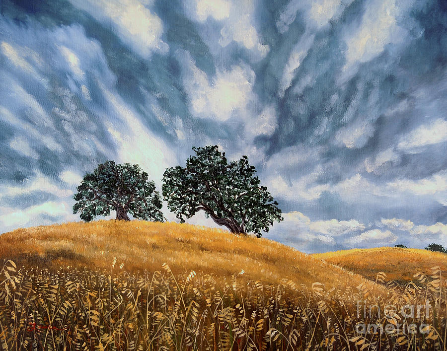 Sudden Storm in May Painting by Laura Iverson