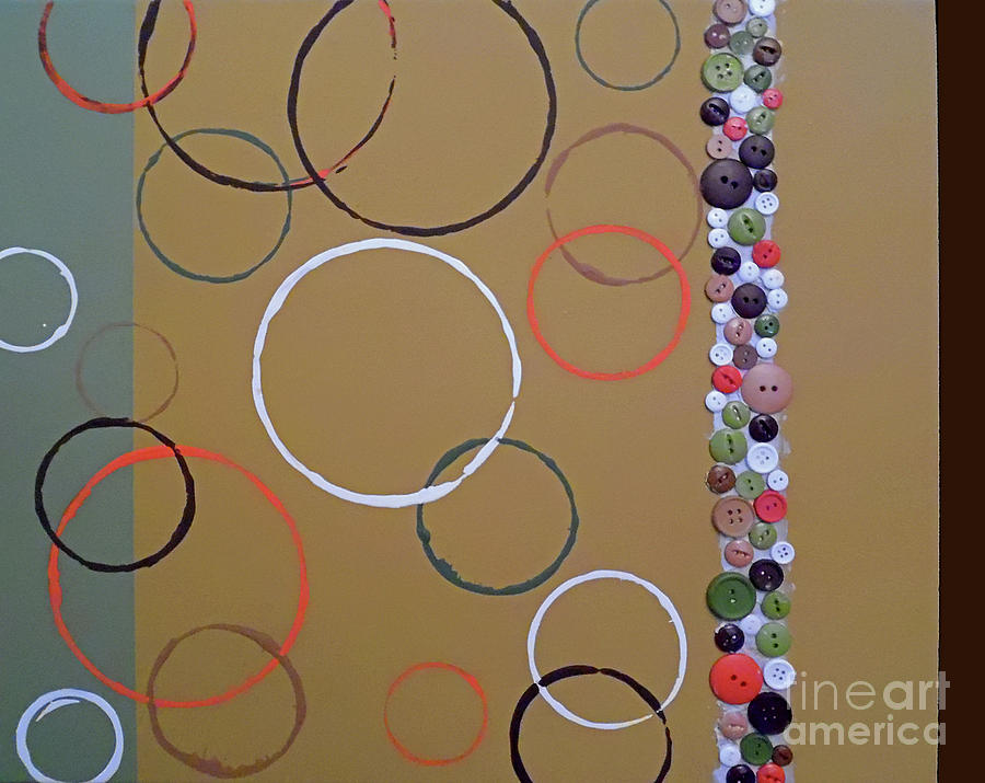 Suede Circles Painting by Jilian Cramb - AMothersFineArt