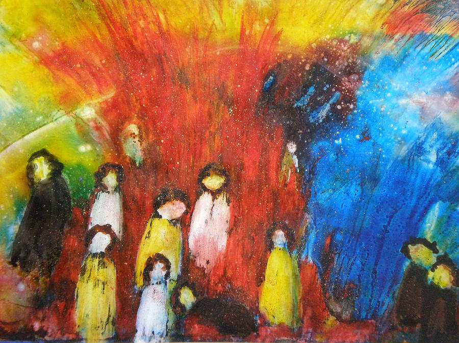 Suffer the Children Painting by Janice Nabors Raiteri