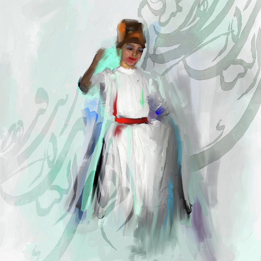 Sufi Whirl 8 Painting 722 1 Painting by Mawra Tahreem