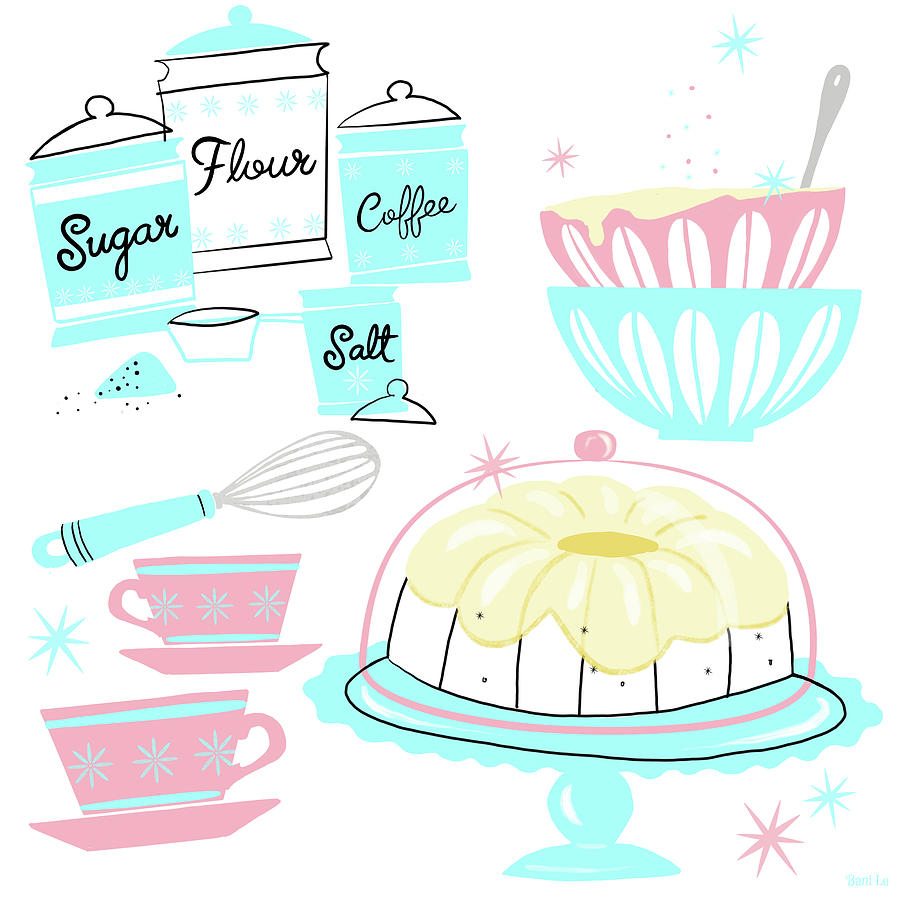 Cake Painting - Sugar And Spice And Everything Nice by Little Bunny Sunshine
