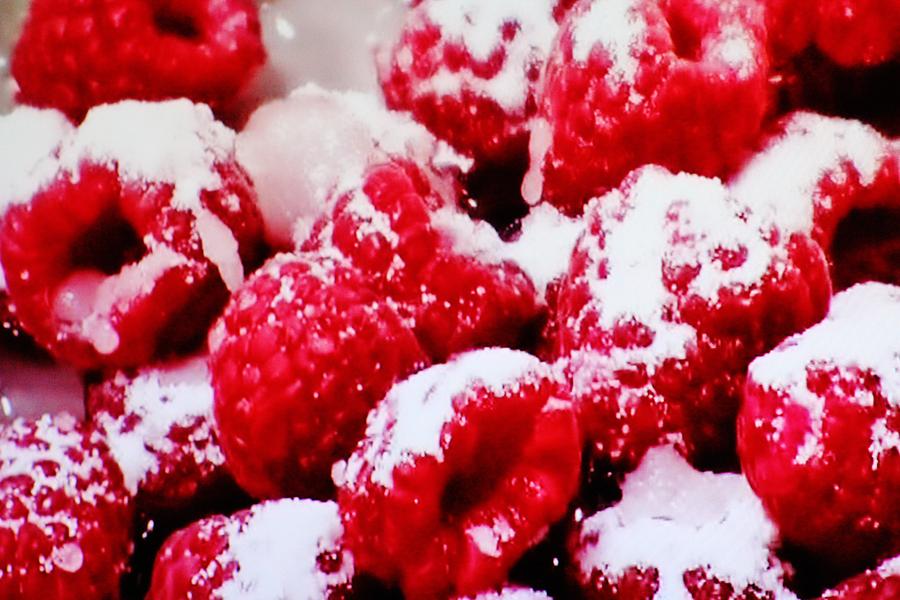 Sugar Coated Raspberries Photograph by Cynthia Guinn