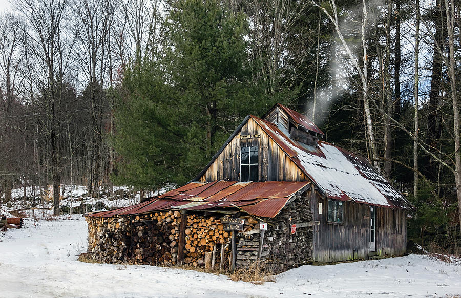 Winter Photograph - Sugar Kings Smokehouse by Betty Denise
