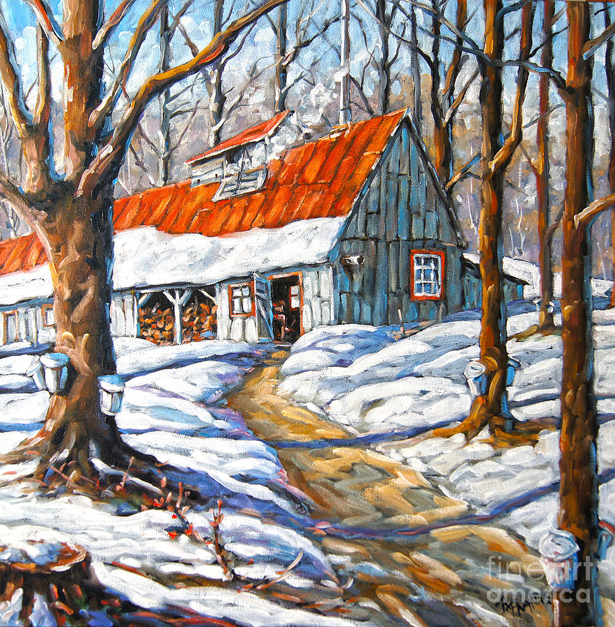 Sugar Maple Painting by Richard T Pranke