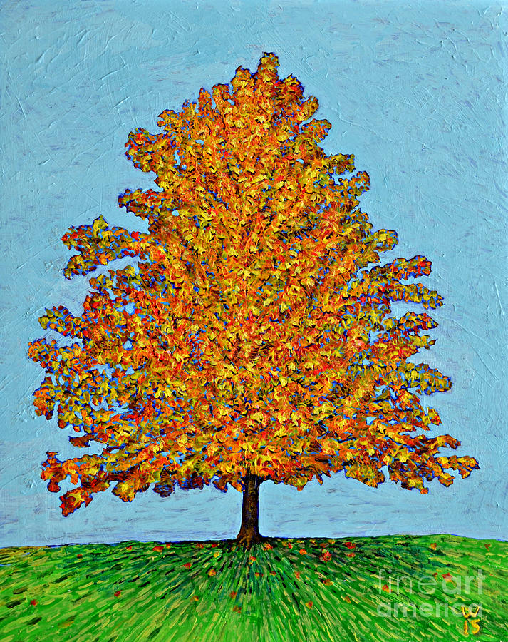 Sugar Maple Painting by Richard Wandell