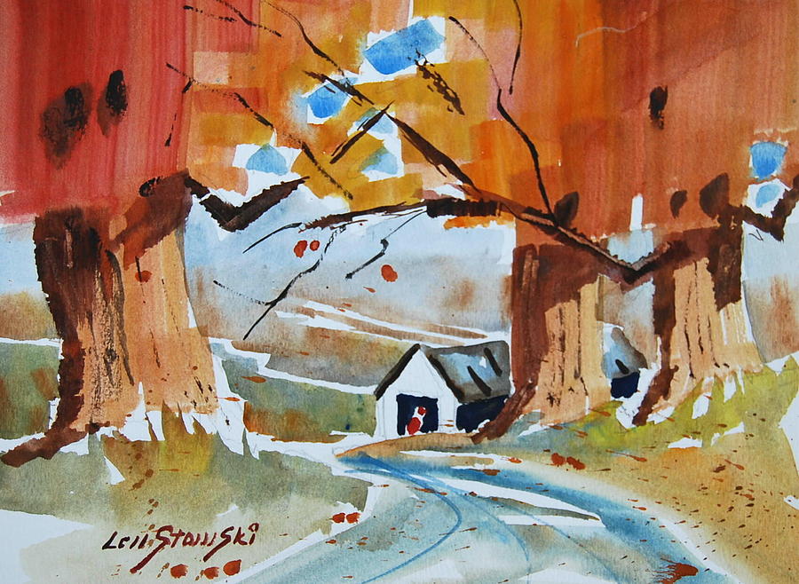 Sugar Maples Painting by Len Stomski