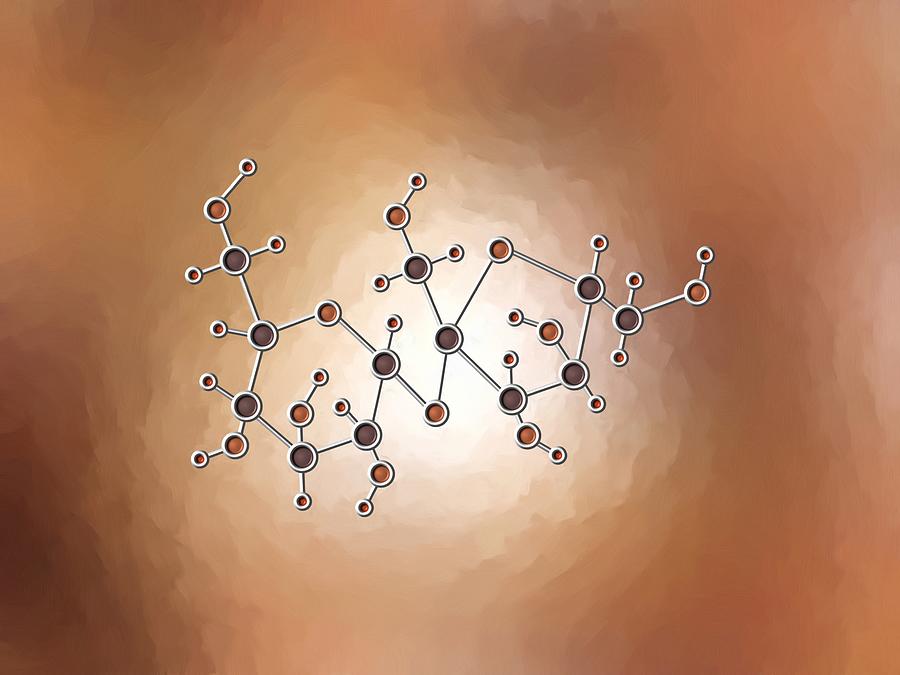 Sugar Molecule Painting by Pet Serrano