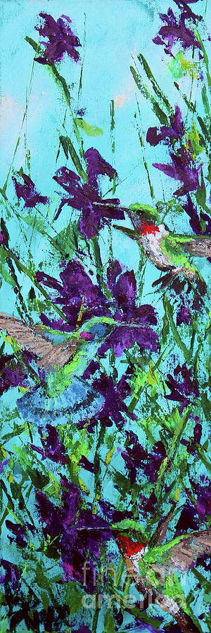 Iris Painting - Sugar Rush by Joe Rizzo