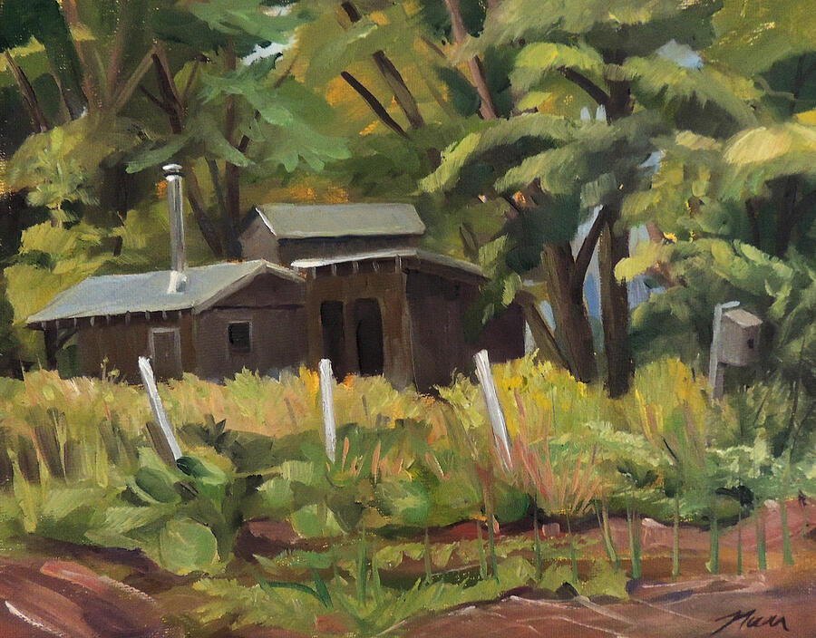 Sugar Shack Painting by Nancy Griswold