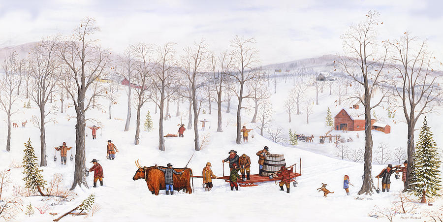 Winter Painting - Sugaring by Joseph Holodook
