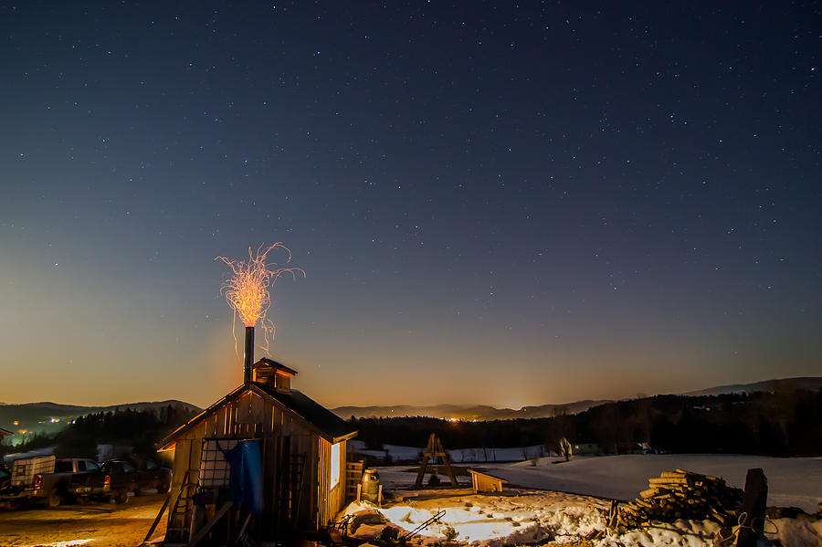 Sugaring View with Stars Photograph by Tim Kirchoff