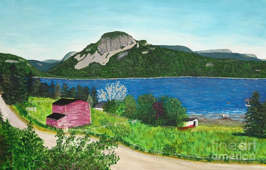 Sugarloaf Hill from the Cove Painting by Barbara A Griffin