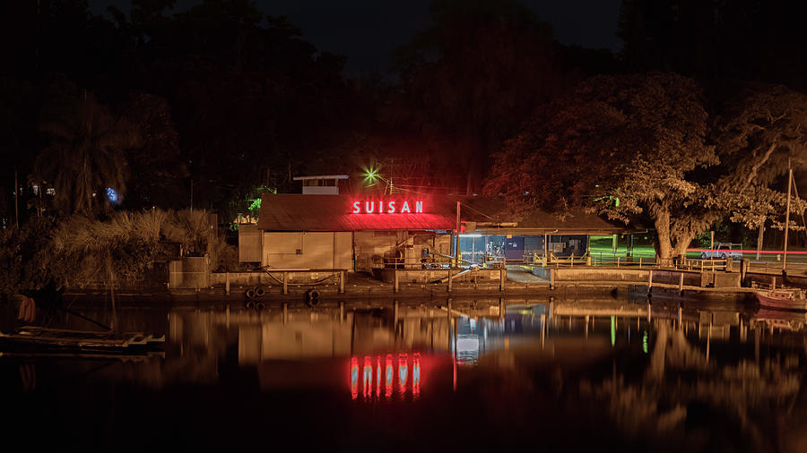 Suisan Fish Market at Night Photograph by Susan Rissi Tregoning