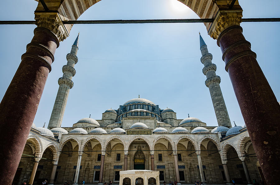 Suleymaniye Mosque and Two Spires Photograph by Anthony Doudt