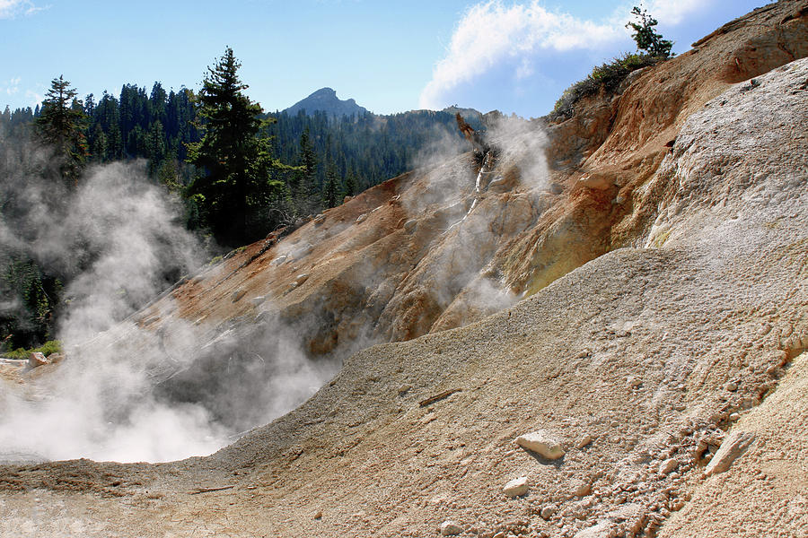 Sulfur Works in Lassen Volcanic Park Photograph by Alexandra Till