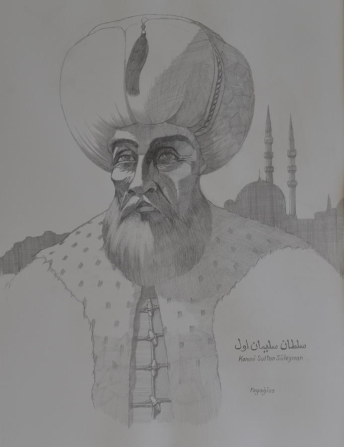 Suliman the Magnificent Painting by Ray Agius