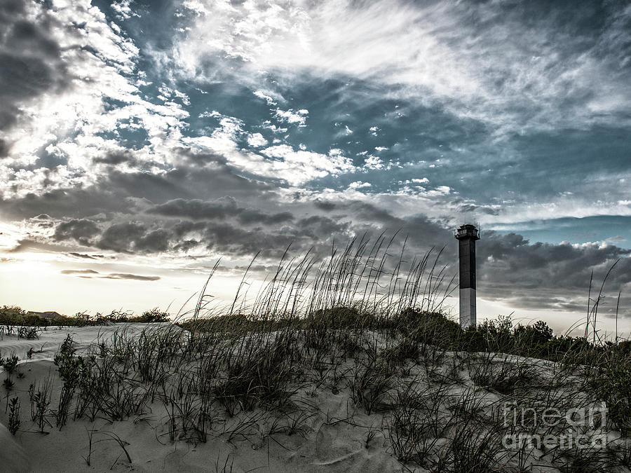 Sullivans Island Lighthouse Bleach Bypass Photograph