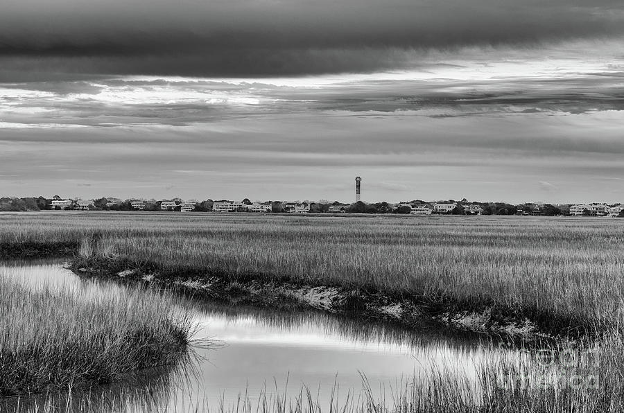 Sullivans Island Lighthouse Lowcountry Marsh Photograph by Dale Powell
