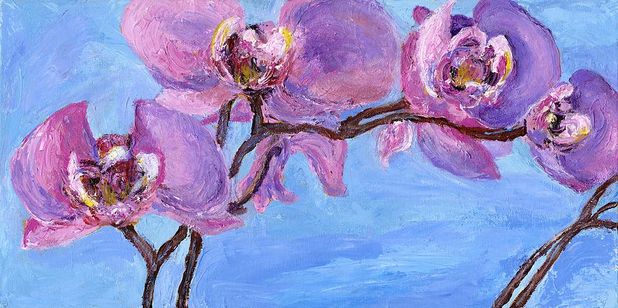 Sultry Orchids Painting by Alice Faber