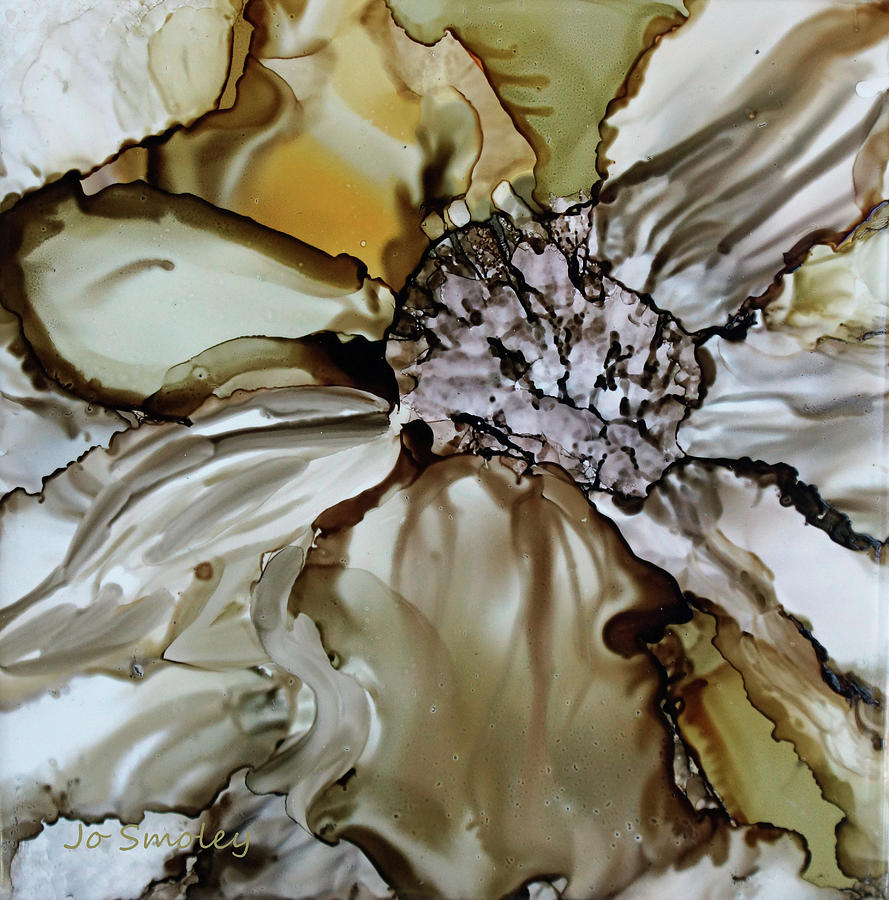 Sultry Petals Painting by Jo Smoley